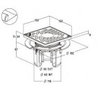 Image du produit : Siphon pour sols carrelés nouvelle génération avec grille et cadre PVC Blanc sortie verticale diamètre Ø 40mm x 50mm - largeur 150mm - longueur 150mm Nicoll | SICAX15VNP