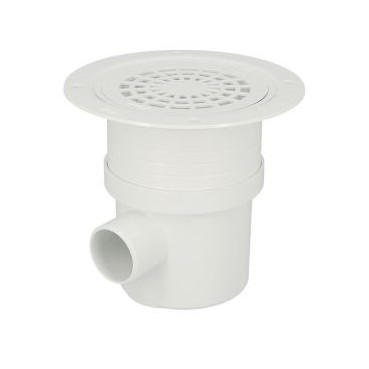 Siphon p/revetement sol plastique grille pvc diamètre Ø 50mm x 63mm x 50mm Nicoll | SITAR