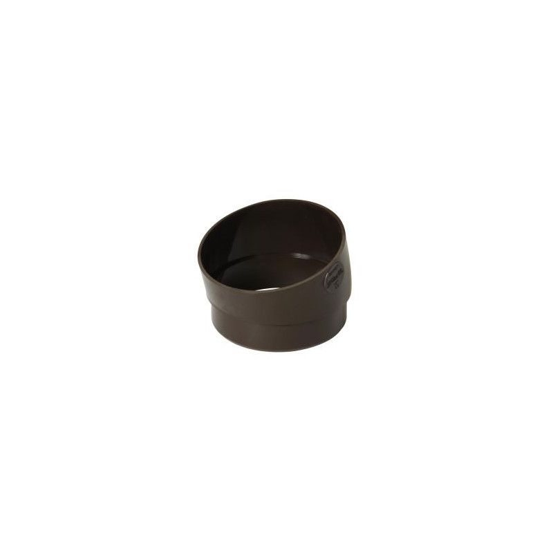 Secteur de coude pour tube de descente Ø 80 diamètre Ø 80mm couleur Marron Nicoll | SR1GTM