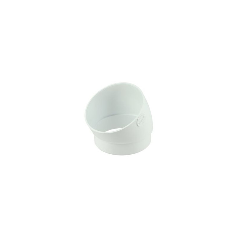 Secteur de coude pour tube de descente Ø 80 diamètre Ø 80mm couleur Blanc Nicoll | SR3GTB