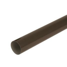 Tube de descente cylindrique Ø 100 diamètre Ø 100mm couleur Marron Nicoll | TD1002M