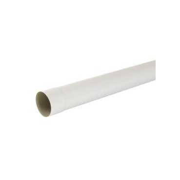 Tube de descente cylindrique Ø 100 diamètre Ø 100mm couleur Blanc Nicoll | TD1002PB