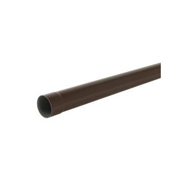 Tube de descente cylindrique Ø 100 diamètre Ø 100mm couleur Marron Nicoll | TD1003PM