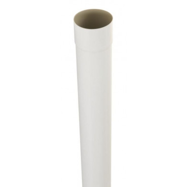 Tube de descente cylindrique Ø 100 diamètre Ø 100mm couleur Blanc Nicoll | TD100PB