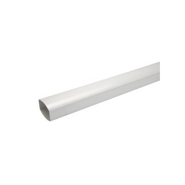 Tube de descente ovoïde 105x76 diamètre Ø 105mm x 76mm couleur Blanc Nicoll | TD1073B