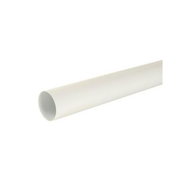 Tube de descente cylindrique Ø 125 diamètre Ø 125mm couleur Blanc Nicoll | TD125B