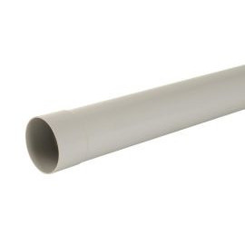 Tube de descente cylindrique Ø 125 diamètre Ø 125mm couleur Gris Nicoll | TD125P