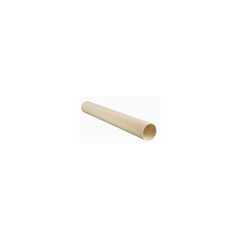 Tube de descente cylindrique Ø 125 diamètre Ø 125mm couleur Sable Nicoll | TD125S