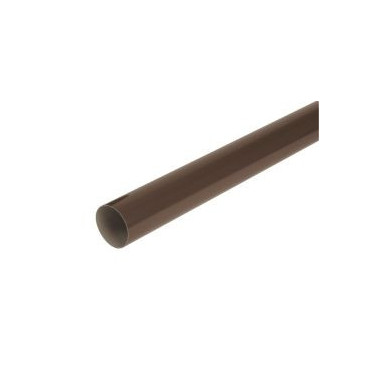 Tube de descente cylindrique Ø 80 diamètre Ø 80mm couleur Marron Nicoll | TD802M