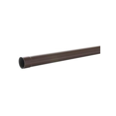 Tube de descente cylindrique Ø 80 diamètre Ø 80mm couleur Marron Nicoll | TD803PM