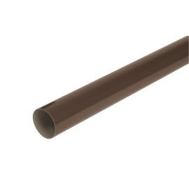 Tube de descente cylindrique Ø 80 diamètre Ø 80mm couleur Marron Nicoll | TD80M