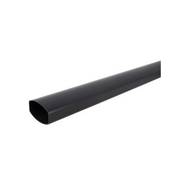 Tube de descente ovoïde 90x56 diamètre Ø 90mm x 56mm couleur Gris anthracite Nicoll | TD952A