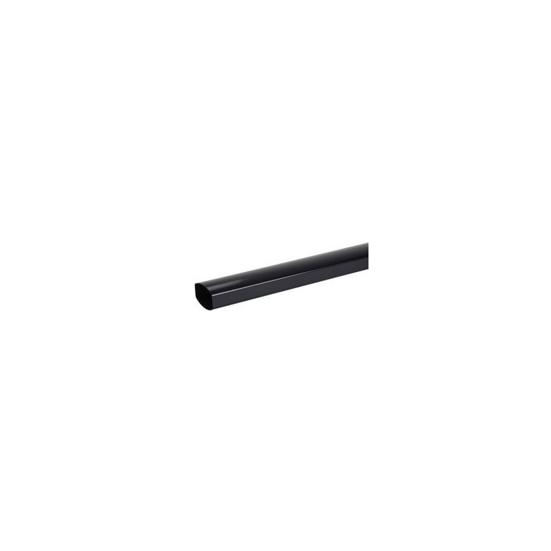 Tube de descente ovoïde 90x56 diamètre Ø 90mm x 56mm couleur Noir Nicoll | TD952N