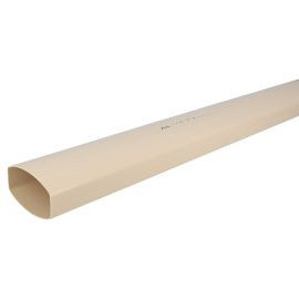 Tube de descente ovoïde 90x56 diamètre Ø 90mm x 56mm couleur Sable Nicoll | TD953S