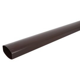 Tube de descente ovoïde 90x56 diamètre Ø 90mm x 56mm couleur Marron Nicoll | TD95M