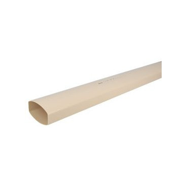 Tube de descente ovoïde 90x56 diamètre Ø 90mm x 56mm couleur Sable Nicoll | TD95S