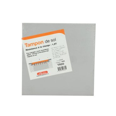 Tampon 20 x 20 - largeur 200mm - longueur 200mm couleur Gris clair Nicoll | TR20