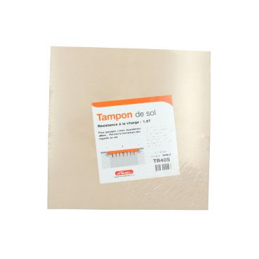 Tampon 40 x 40 - largeur 400mm - longueur 400mm couleur Sable Nicoll | TR40S