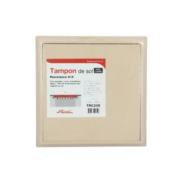 Tampon avec cadre 20 x 20 - largeur 300mm - longueur 300mm Nicoll | TRC20S