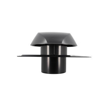 Chapeau de ventilation avec platine ardoise Atemax diamètre Ø 160mm - largeur 330mm - longueur 370mm couleur Gris anthracite Nicoll | VVA16A