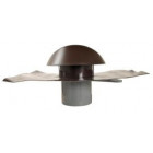 Image du produit : Chapeau de ventilation avec collerette d'étanchéité Atemax diamètre Ø 125mm - largeur 330mm - longueur 450mm couleur Marron Nicoll | VVE12M