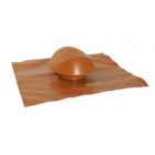 Image du produit : Chapeau de ventilation avec collerette d'étanchéité Atemax diamètre Ø 125mm couleur Rouge Terracotta Nicoll | VVE12T