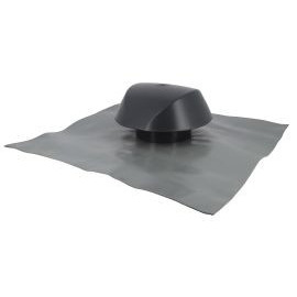 Chapeau de ventilation avec grande collerette d'étenchéité Atemax diamètre Ø 125mm - largeur 550mm - longueur 500mm couleur Gris anthracite Nicoll | VVF12A