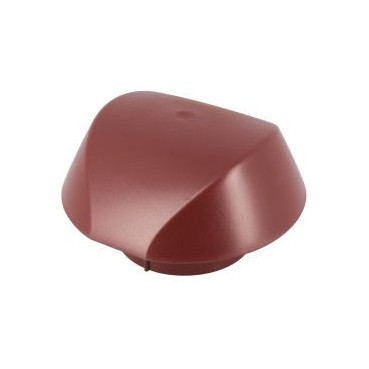 Chapeau de ventilation simple avec moustiquaire Atemax diamètre Ø 100mm couleur Rouge Nicoll | VVM10R