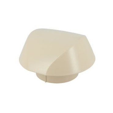 Chapeau de ventilation simple avec moustiquaire Atemax diamètre Ø 100mm couleur Sable Nicoll | VVM10S