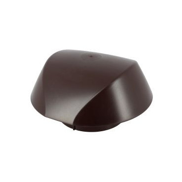 Chapeau de ventilation simple avec moustiquaire Atemax diamètre Ø 125mm couleur Marron Nicoll | VVM12M