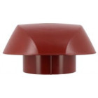 Image du produit : Chapeau de ventilation simple avec moustiquaire Atemax diamètre Ø 125mm couleur Rouge Nicoll | VVM12R