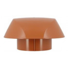 Image du produit : Chapeau de ventilation simple avec moustiquaire Atemax diamètre Ø 125mm couleur Rouge Terracotta Nicoll | VVM12T