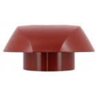 Image du produit : Chapeau de ventilation simple avec moustiquaire Atemax diamètre Ø 160mm couleur Rouge Nicoll | VVM16R