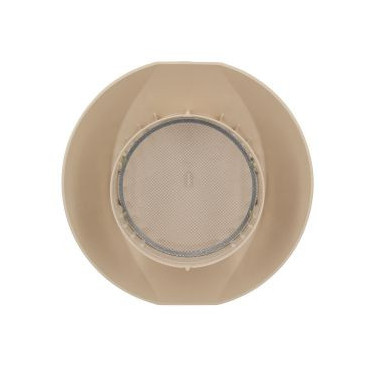 Chapeau de ventilation simple avec moustiquaire Atemax diamètre Ø 160mm couleur Sable Nicoll | VVM16S