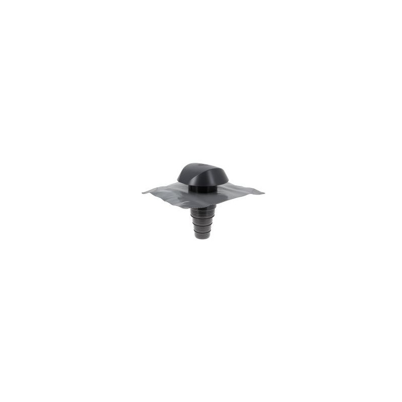 Chapeau de ventilation avec adaptateur tuile à douille Atemax diamètre Ø 160mm x 160mm - largeur 550mm - longueur 500mm couleur Gris anthracite Nicoll | VVMD16A