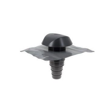 Chapeau de ventilation avec adaptateur tuile à douille Atemax diamètre Ø 160mm x 160mm - largeur 550mm - longueur 500mm couleur Gris anthracite Nicoll | VVMD16A