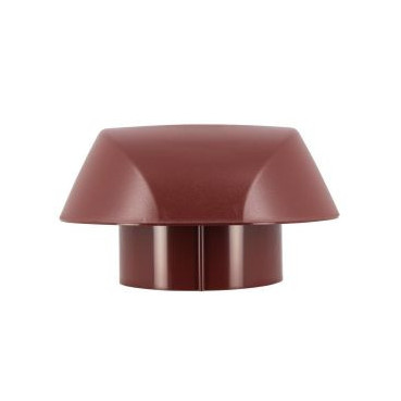 Chapeau de ventilation simple Atemax diamètre Ø 100mm couleur Rouge Nicoll | VVS10R