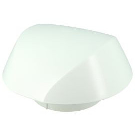 Chapeau de ventilation simple Atemax diamètre Ø 125mm couleur Blanc Nicoll | VVS12B