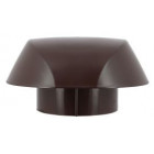 Image du produit : Chapeau de ventilation simple Atemax diamètre Ø 125mm couleur Marron Nicoll | VVS12M