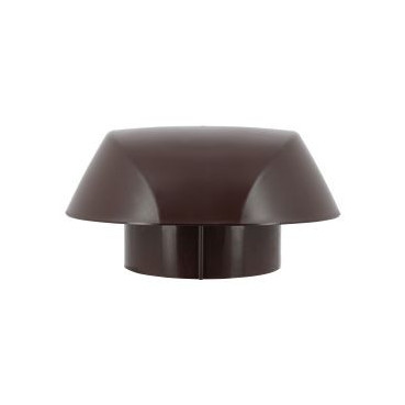 Chapeau de ventilation simple Atemax diamètre Ø 125mm couleur Marron Nicoll | VVS12M