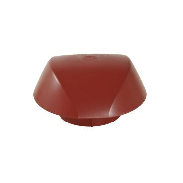 Chapeau de ventilation simple Atemax diamètre Ø 125mm couleur Rouge Nicoll | VVS12R