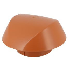 Chapeau de ventilation simple Atemax diamètre Ø 125mm couleur Rouge Terracotta Nicoll | VVS12T