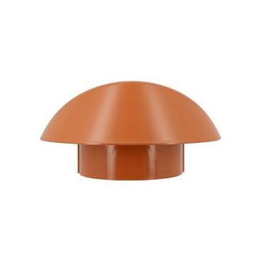 Chapeau de ventilation simple Atemax diamètre Ø 125mm couleur Rouge Terracotta Nicoll | VVS12T