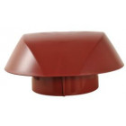 Image du produit : Chapeau de ventilation simple Atemax diamètre Ø 160mm couleur Rouge Nicoll | VVS16R