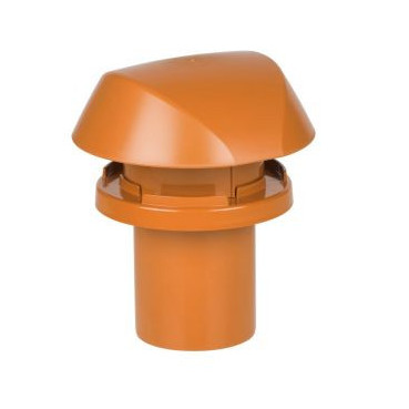 Chapeau avec adaptateur tuile à douille Atemax diamètre Ø 160mm x 150mm couleur Rouge Terracotta Nicoll | VVT16T