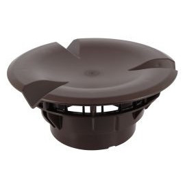 Chapeau aéraulique simple Atemax diamètre Ø 160mm couleur Marron Nicoll | VXS16M