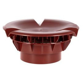 Chapeau aéraulique simple Atemax diamètre Ø 160mm couleur Rouge Nicoll | VXS16R