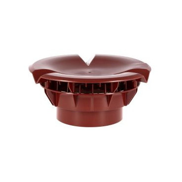 Chapeau aéraulique simple Atemax diamètre Ø 160mm couleur Rouge Nicoll | VXS16R