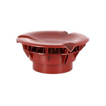 Chapeau aéraulique simple Atemax diamètre Ø 160mm couleur Rouge Nicoll | VXS16R