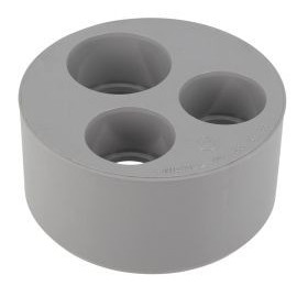 Tampon de réduction triple Mâle - Femelle diamètre Ø 125mm x 50mm x 40mm x 40mm Nicoll | X544